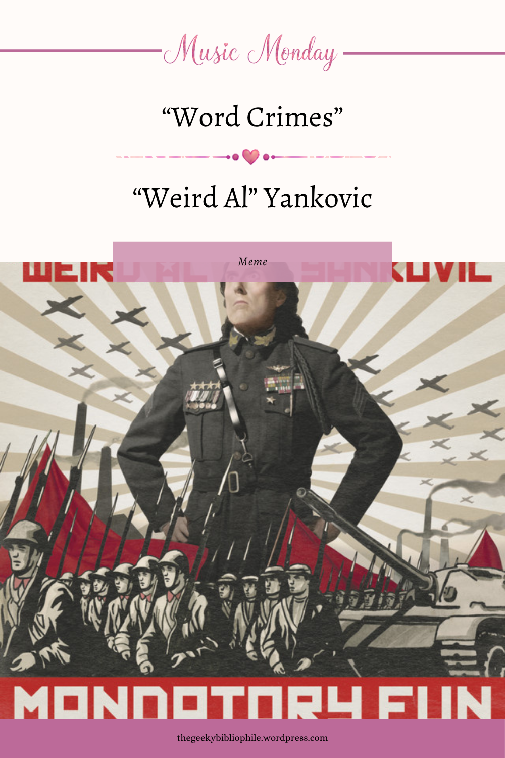 Musikmontag: „Word Crimes“ von „Weird Al“ Yankovic – The Geeky Bibliophile